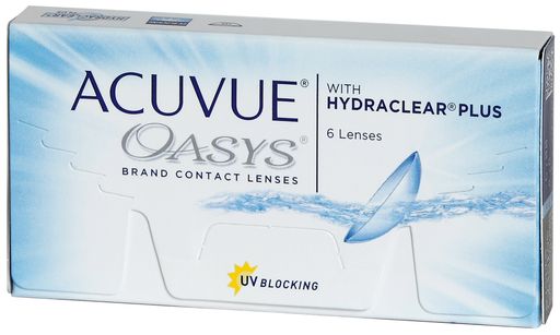 Acuvue Oasys Линзы контактные Двухнедельные, BC=8,4 d=14,0, D(-3.75), стерильно, 6 шт. цена
