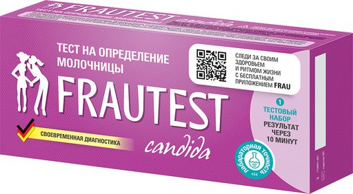 Frautest Candida Тест для определения молочницы, 1 шт. цена
