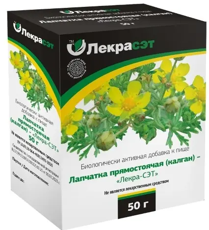 Лапчатка прямостоячая калган, 50 г, 1 шт.