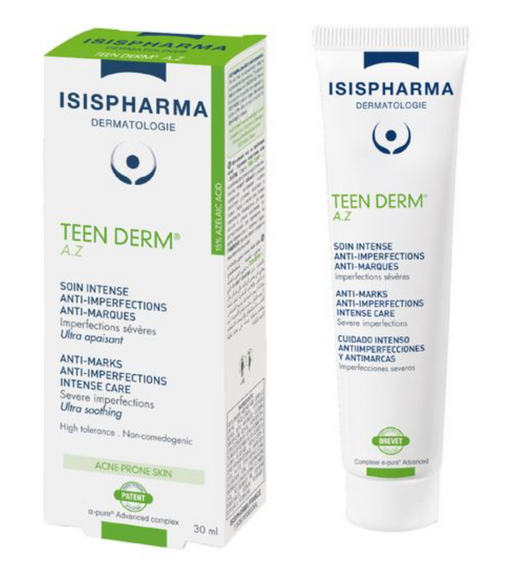 Isispharma Teen Derm A.Z Крем для интенсивного ухода анти акне, крем, для проблемной кожи, 30 мл, 1 шт.