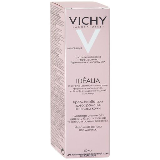 Vichy Idealia крем-сорбет для комбинированной и жирной кожи, крем, 50 мл, 1 шт.
