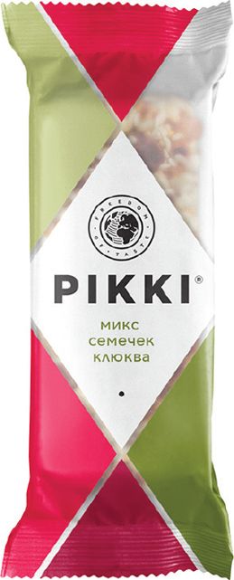 Pikki Батончик орехово-фруктовый Микс семечек-Клюква, батончик, 35 г, 1 шт.